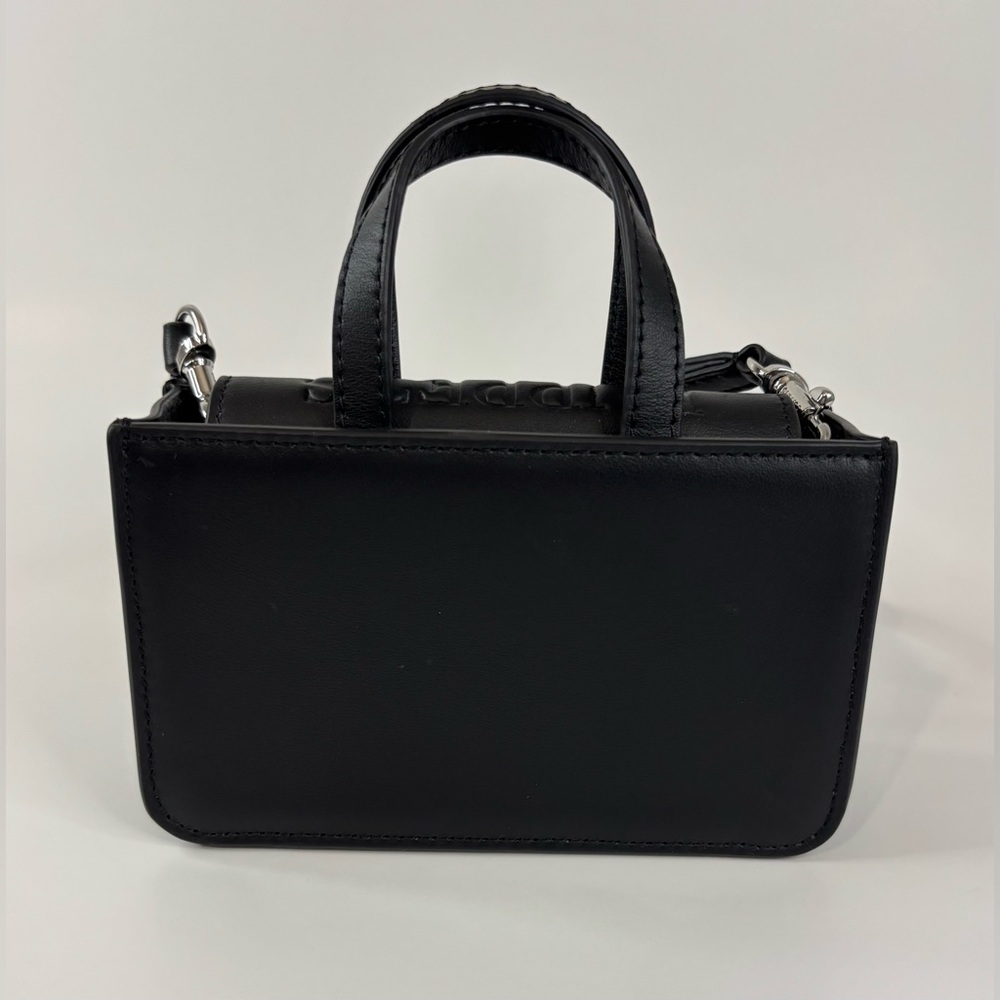 Puppets and Puppets Mini Cookie Top Handle Black Bag - Picture 6 of 14